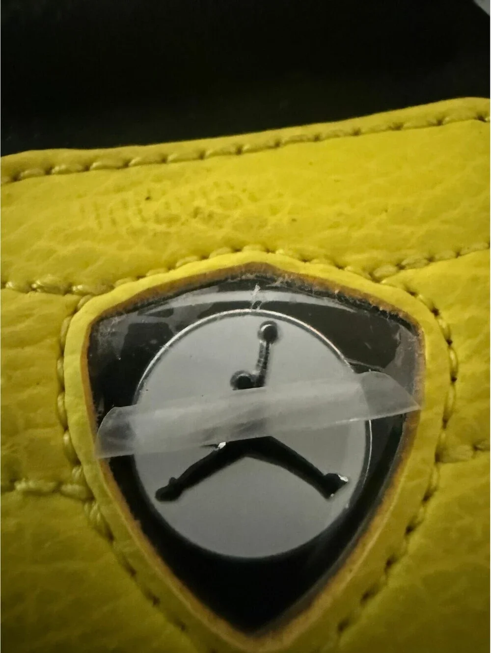 Jordan Yellow and Black Adjustable Slide Sandals Size 10